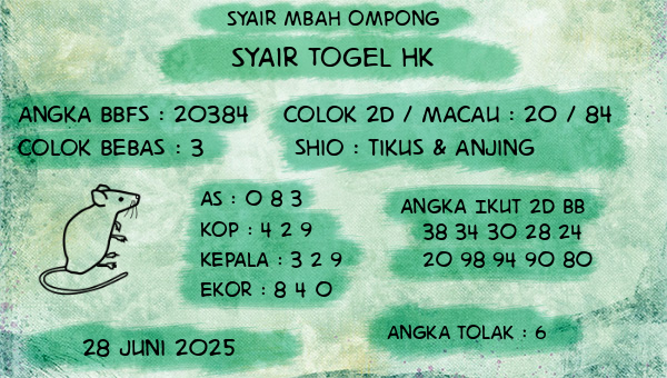 Syair Mbah Ompong - Syair Togel HK